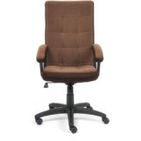 Офисное кресло TetChair Trendy (флок/ткань, коричневый) - Превью изображения №2 — Интернет-магазин Time-Shop