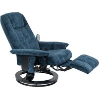 Массажное кресло Calviano 22 (синий плюш) - Превью изображения №7 — Интернет-магазин Time-Shop