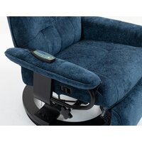 Массажное кресло Calviano 22 (синий плюш) - Превью изображения №12 — Интернет-магазин Time-Shop