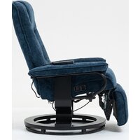 Массажное кресло Calviano 22 (синий плюш) - Превью изображения №3 — Интернет-магазин Time-Shop
