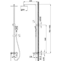 Душевая система  Vieir V353562-G - Превью изображения №2 — Интернет-магазин Time-Shop