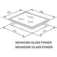 Варочная панель Meferi MGH453WH Glass Power - Превью изображения №17 — Интернет-магазин Time-Shop