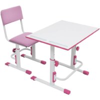 Ученический стул Polini Kids City/Smart S (белый/розовый) - Превью изображения №2 — Интернет-магазин Time-Shop