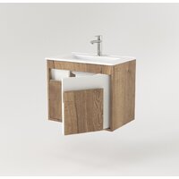  Дабер Тумба под умывальник 016 WeltWasser Deilbach 7517-60 Т16.6W.0.21_light (с подсветкой, дуб галифакс/белый) - Превью изображения №3 — Интернет-магазин Time-Shop