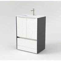  Дабер Тумба под умывальник 017 WeltWasser Deilbach 7517-70 Т17.7W.0.20Б (белый древесный/серый/ручка белая) - Превью изображения №2 — Интернет-магазин Time-Shop