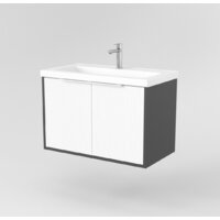  Дабер Тумба под умывальник 018 Тобага/Эридан 80 Т18.8Т.0.20Б (белый древесный/серый/ручка белая) - Превью изображения №2 — Интернет-магазин Time-Shop