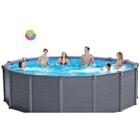 Каркасный бассейн Intex Graphite Gray Panel 26384 (478х124) - Превью изображения №2 — Интернет-магазин Time-Shop