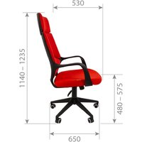 Офисное кресло CHAIRMAN 525 (T-02 голубой) - Превью изображения №5 — Интернет-магазин Time-Shop