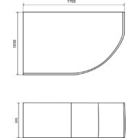 Ванна Lauter Geneva 170x105 2103170L (с каркасом) - Превью изображения №12 — Интернет-магазин Time-Shop