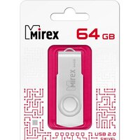 USB Flash Mirex Swivel White 64GB 13600-FMUSWT64 - Превью изображения №2 — Интернет-магазин Time-Shop
