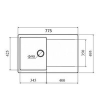 Кухонная мойка Zigmund & Shtain Rechteck 775 (осенняя трава) - Превью изображения №2 — Интернет-магазин Time-Shop