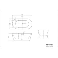 Ванна BelBagno BB306-1485 148x79 - Превью изображения №3 — Интернет-магазин Time-Shop