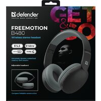 Наушники Defender FreeMotion B480 (черный) - Превью изображения №10 — Интернет-магазин Time-Shop