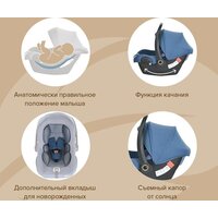 Детское автокресло Pituso Santiso R201 (джинс/светло-серый) - Превью изображения №15 — Интернет-магазин Time-Shop