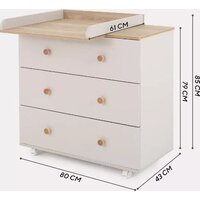 Детский комод Rant Elsa 121 (Crystal Beige, 80см) - Превью изображения №16 — Интернет-магазин Time-Shop