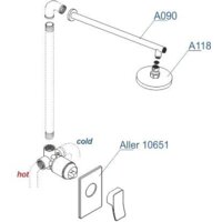 Душевая система  Wasserkraft A12118 - Превью изображения №4 — Интернет-магазин Time-Shop
