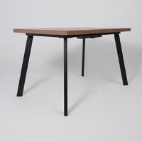 Кухонный стол Мамадома Borg-120 раздвижной 120-160х80 (дуб веллингтон/черный) - Превью изображения №9 — Интернет-магазин Time-Shop