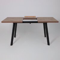 Кухонный стол Мамадома Borg-120 раздвижной 120-160х80 (дуб веллингтон/черный) - Превью изображения №22 — Интернет-магазин Time-Shop