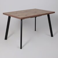 Кухонный стол Мамадома Borg-120 раздвижной 120-160х80 (дуб веллингтон/черный) - Превью изображения №7 — Интернет-магазин Time-Shop