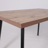 Кухонный стол Мамадома Borg-120 раздвижной 120-160х80 (дуб веллингтон/черный) - Превью изображения №10 — Интернет-магазин Time-Shop