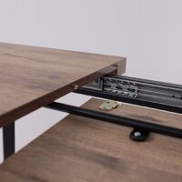 Кухонный стол Мамадома Borg-120 раздвижной 120-160х80 (дуб веллингтон/черный) - Превью изображения №17 — Интернет-магазин Time-Shop