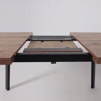 Кухонный стол Мамадома Borg-120 раздвижной 120-160х80 (дуб веллингтон/черный) - Превью изображения №16 — Интернет-магазин Time-Shop