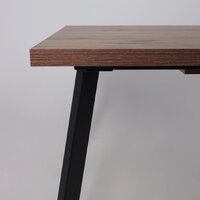 Кухонный стол Мамадома Borg-120 раздвижной 120-160х80 (дуб веллингтон/черный) - Превью изображения №12 — Интернет-магазин Time-Shop