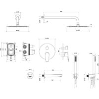 Душевая система  Aquatek Бетта AQ1173CR - Превью изображения №12 — Интернет-магазин Time-Shop