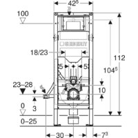Инсталляция для унитаза Geberit Duofix 111.350.00.6 - Превью изображения №3 — Интернет-магазин Time-Shop