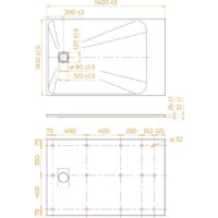 Душевой поддон RGW TSS-W 90x140 - Превью изображения №7 — Интернет-магазин Time-Shop