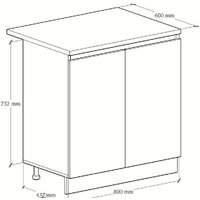 Шкаф напольный Артём-Мебель Мэри 800мм СН-114.231 (серый графит) - Превью изображения №4 — Интернет-магазин Time-Shop