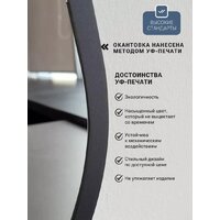 Зеркало с подсветкой  EMZE 45x77 LED.UV.NF.45.77.CHE.4K (черный с УФ-окантовкой и подсветкой) - Превью изображения №7 — Интернет-магазин Time-Shop