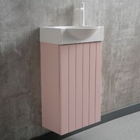  Lauter Тумба под умывальник Из искусственного мрамора Amelia 40 (пудрово-розовый п/мат) - Превью изображения №7 — Интернет-магазин Time-Shop