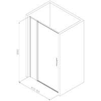 Душевая дверь Allen Brau Priority 3.31003.BBA - Превью изображения №2 — Интернет-магазин Time-Shop