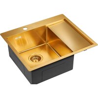 Кухонная мойка Paulmark Kroner 59F PM225951-BGL - Превью изображения №2 — Интернет-магазин Time-Shop