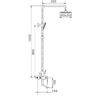 Душевая система  Rose R1336H - Превью изображения №2 — Интернет-магазин Time-Shop