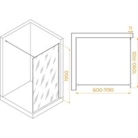 Душевая стенка RGW WA-102B 351010211-24 (черный/матовое стекло) - Превью изображения №2 — Интернет-магазин Time-Shop