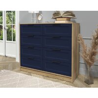 Комод Интерлиния Концепт Тренд КТ-К117 (дуб золотой/индиго) - Превью изображения №3 — Интернет-магазин Time-Shop