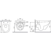 Унитаз подвесной AM.PM Spirit V2.0 Aquaspin C701900SC (с сиденьем) - Превью изображения №12 — Интернет-магазин Time-Shop