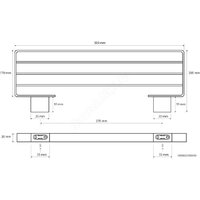 Полка для полотенца Bemeta 135002180 (черный) - Превью изображения №2 — Интернет-магазин Time-Shop
