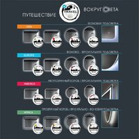  Алмаз-Люкс Зеркало Hanoi 6080sc-4 (с подсветкой, с сенсорной кнопкой, часы) - Превью изображения №7 — Интернет-магазин Time-Shop