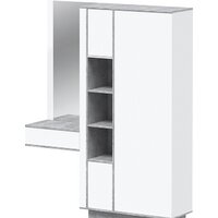 Стенка Интерлиния Quartz QZ-ШК4 комбинированный (белый платинум/бетон) - Превью изображения №4 — Интернет-магазин Time-Shop