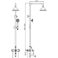 Душевая система  Vieir V173562 - Превью изображения №2 — Интернет-магазин Time-Shop