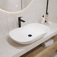 Умывальник Lauter 21570 + клапан 21190B + сифон 21635B (черный матовый) - Превью изображения №4 — Интернет-магазин Time-Shop