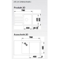 Кухонная мойка Blanco Legra 45 S 527085 (мягкий белый) - Превью изображения №3 — Интернет-магазин Time-Shop