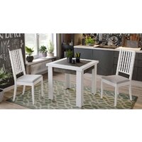 Кухонный стол Трия Хьюстон тип 3 (белый/ателье темный) - Превью изображения №3 — Интернет-магазин Time-Shop