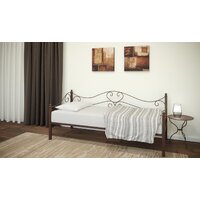 Кровать-тахта ИП Князев Валенсия 90x200 (коричневый) - Превью изображения №2 — Интернет-магазин Time-Shop