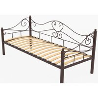 Кровать-тахта ИП Князев Валенсия 90x200 (коричневый) - Превью изображения №3 — Интернет-магазин Time-Shop