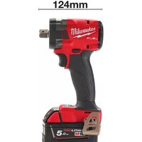 Гайковерт Milwaukee M18 FIW2P12-502X 4933478447 (с 2-мя АКБ, кейс) - Превью изображения №2 — Интернет-магазин Time-Shop