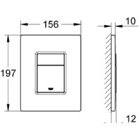 Панель смыва Grohe Cosmopolitan 38732KF0 - Превью изображения №5 — Интернет-магазин Time-Shop